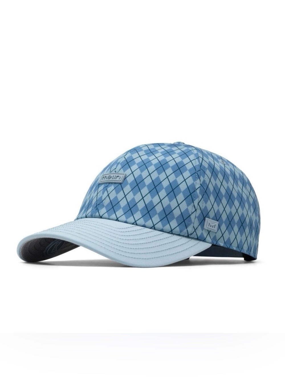 Melin The Legend HYDRO Links Hat Cap Strap Back Mens OS Blue Argyle Golf